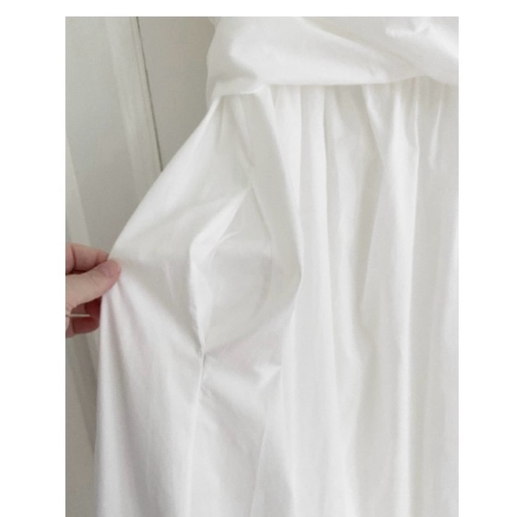 Three Graces White Cotton “Adele” Dress. Size 14 UK (10 U.S.) - Picture 6 of 7